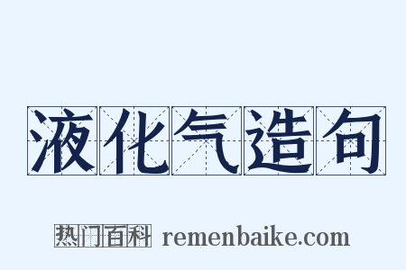 液化气造句是什么意思的图片